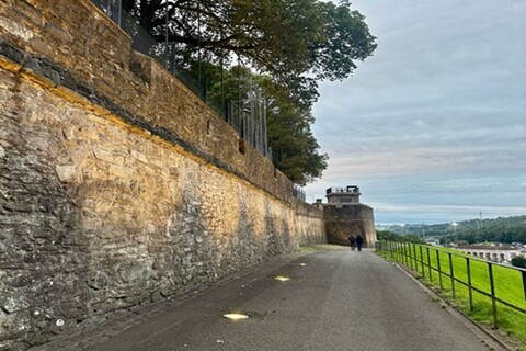 A wall in Derry city