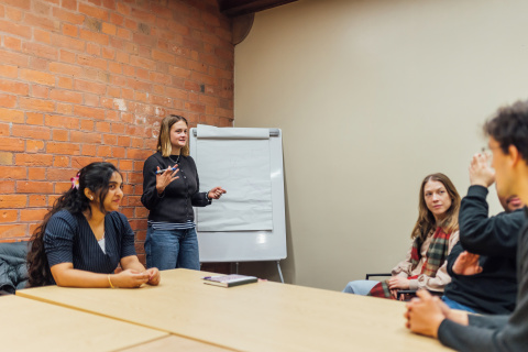Group presentation in the Graduate School