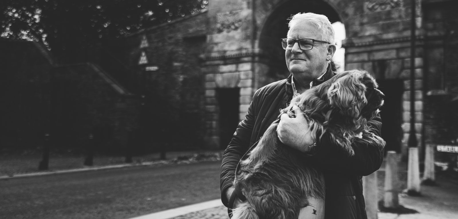 Ken Brown and his dog