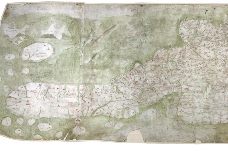 Old map of part of the British Isles