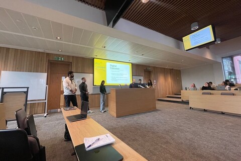 Marketing students give presentation