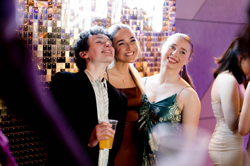 Students enjoying a night out