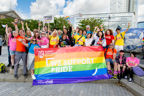 QUB staff at Pride 2023