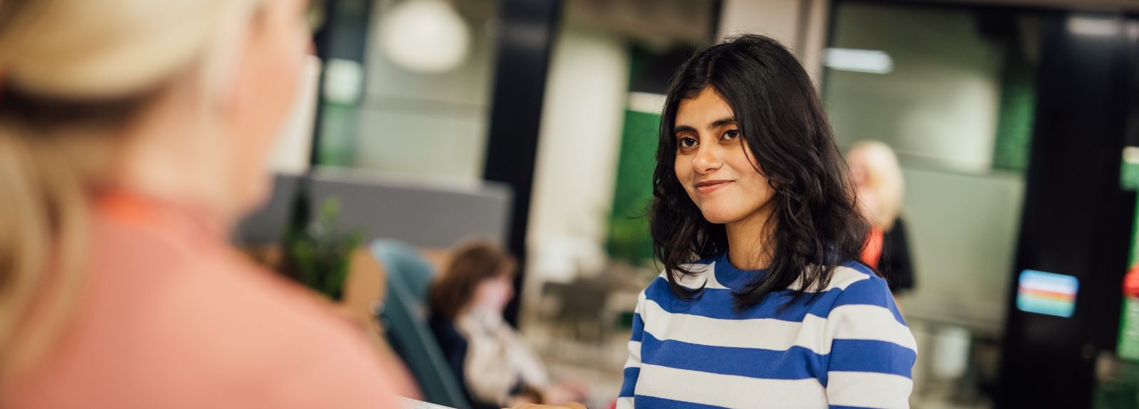 Sreyashi in a stripped top