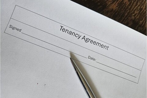 Tenancy agreement on paper