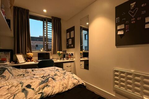 Bedroom in student accommodation