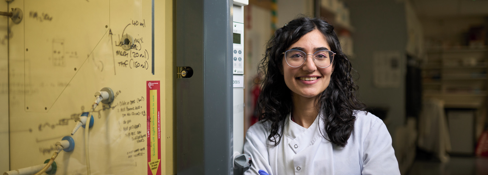 Medical research image of student